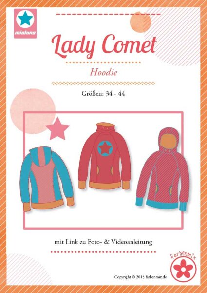 Farbenmix MiaLuna Lady Comet Hoodie Damen Gr. 34–44