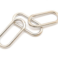 Versteller einfach oval für 30mm Band - Silber