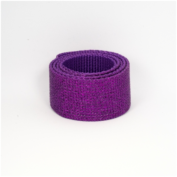 Polygurtband, 32mm (1,25 inch), glitter violett