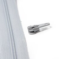 YKK Reissverschlussschieber 4 mm hellgrau