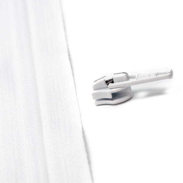YKK Reissverschlussschieber 4 mm weiss