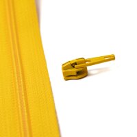 YKK Reissverschlussschieber 4 mm sonnengelb