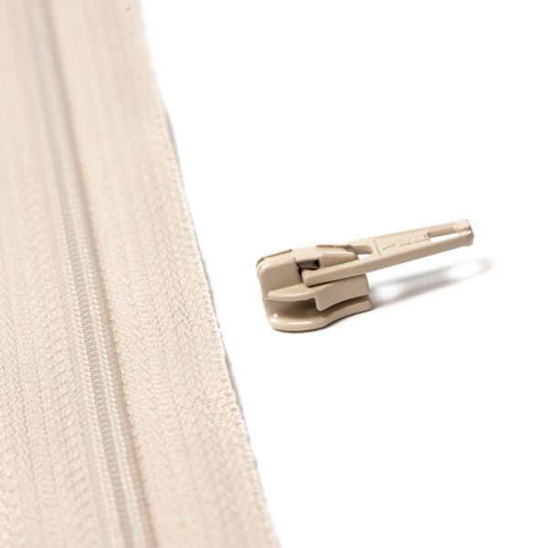 YKK Reissverschlussschieber 4 mm beige