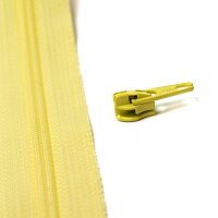 YKK Reissverschlussschieber 4 mm hellgelb