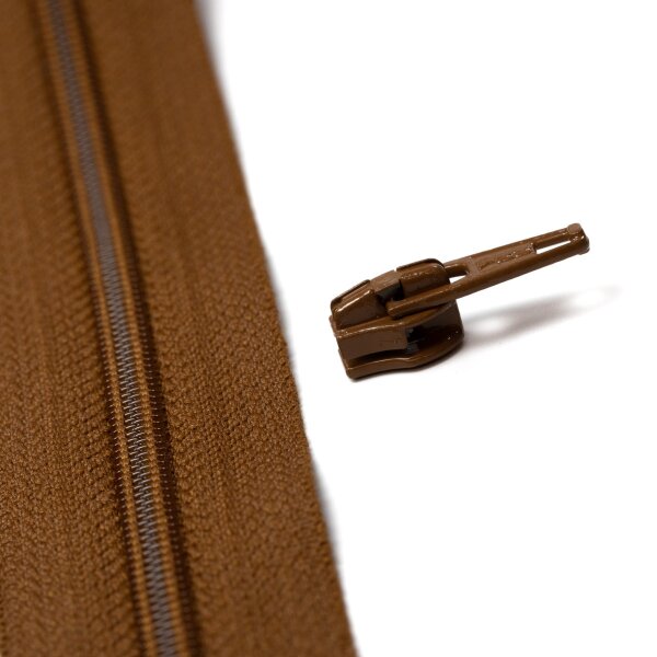 YKK Reissverschlussschieber 4 mm rehbraun