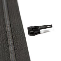 YKK Reissverschlussschieber 4 mm dunkle Schoggi