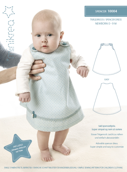 Trägerrock für Babies Minikrea Schnittmuster