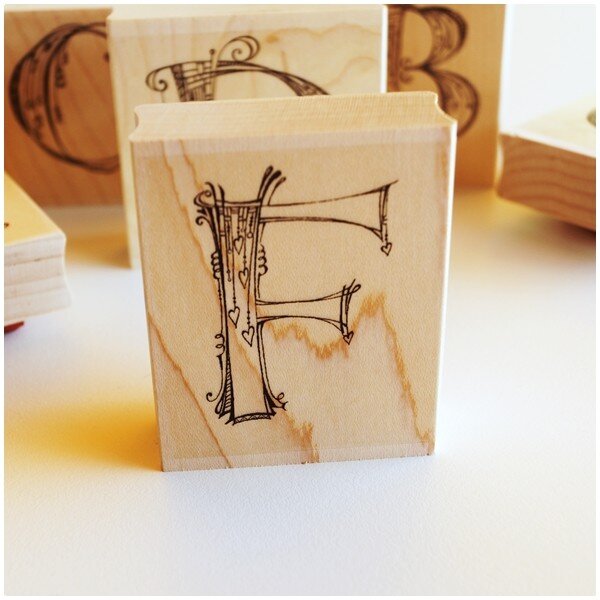 Zenspirations Holzstempel - Buchstabe F