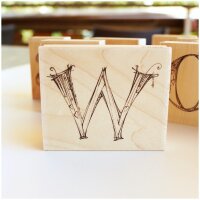 Zenspirations Holzstempel - Buchstabe W