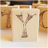 Zenspirations Holzstempel - Buchstabe Y
