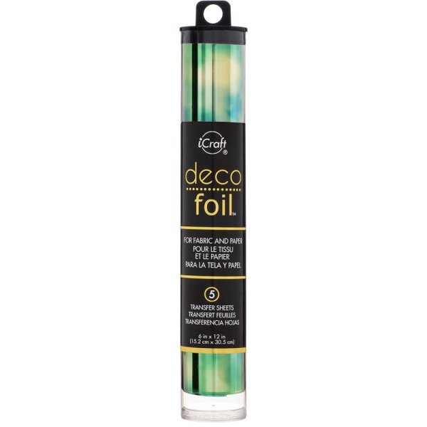 Deco Foil Folie Emerald Watercolor 15cm