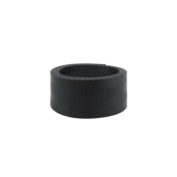 Autogurtband Imitat Schwarz – 40 mm