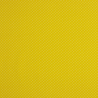 Baumwollpopeline Minipunkte gelb