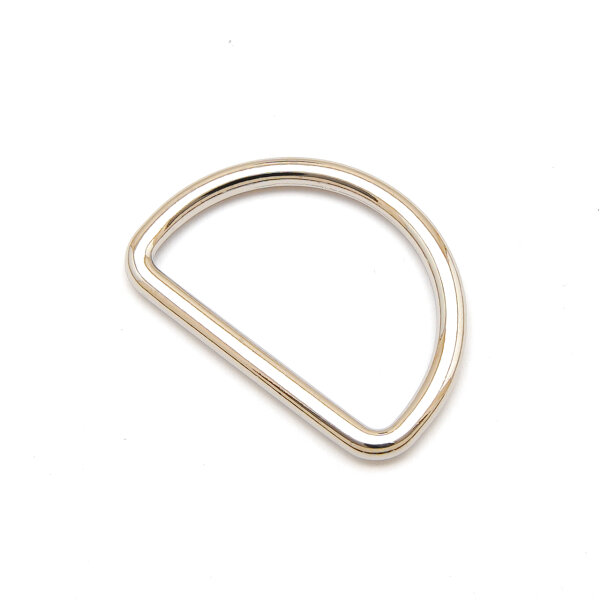 D-Ring geschlossen für 20 mm Band Silber