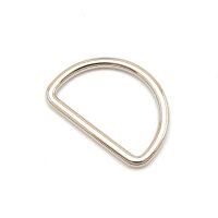D-Ring geschlossen für 20 mm Band Silber