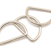 D-Ring geschlossen für 20 mm Band Silber