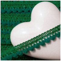 Mini Pompomborte Grasgrün