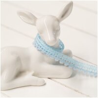 Mini Pompomborte Hellblau