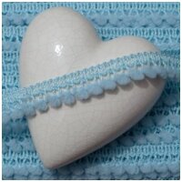 Mini Pompomborte Hellblau
