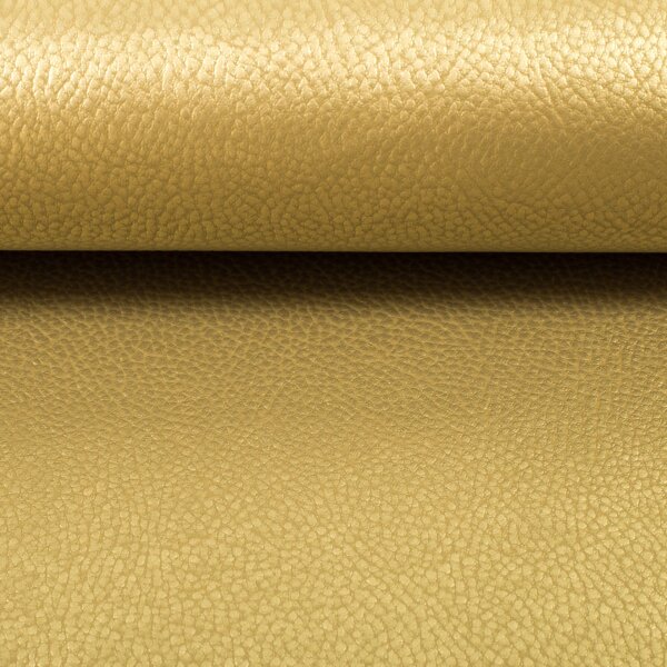 Kunstleder REX Metallic Gold