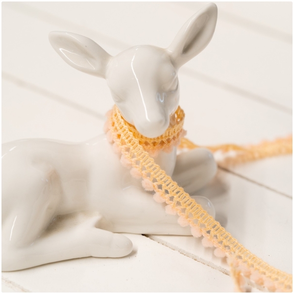 Mini Pompomborte Peach