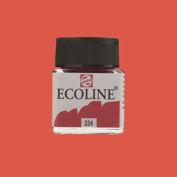 Ecoline flüssige Wasserfarbe 30 ml – Scharlachrot 334