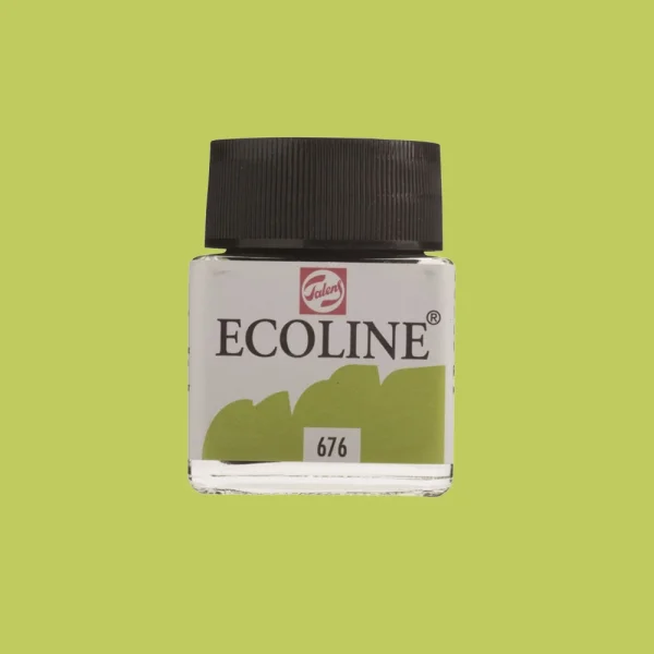 Ecoline flüssige Wasserfarbe 30 ml – Grasgrün 676