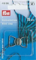 Prym Bikini Verschluss 15mm silber