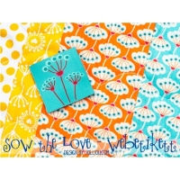 Webetikette Sow The Love 40x40mm