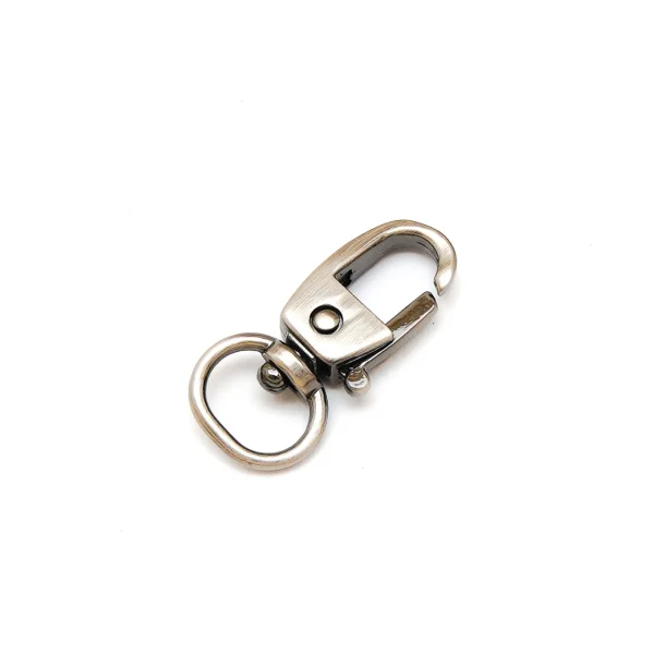 Mini Karabiner altsilber für 10mm Band