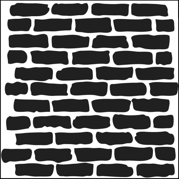 Schablone - Bricks 15x15cm