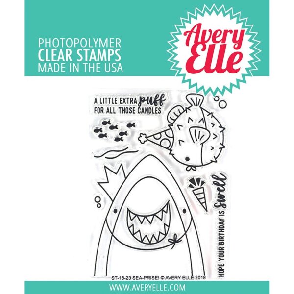 Avery Elle Clear Stamp – Sea-Prise!
