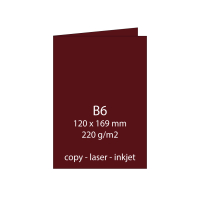 Rössler Paperado Doppelkarte B6 5er Set - Rosso