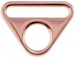 Triangel D-Ring f&uuml;r 40mm Gurtband rosegold