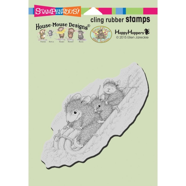 Stampendous Cling Stempel - Peppermint Sledding