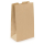 brauner Papiersack mit Kreuzboden 30x18x43 cm