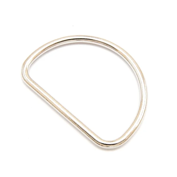 D-Ring geschlossen für 40mm Band Silber