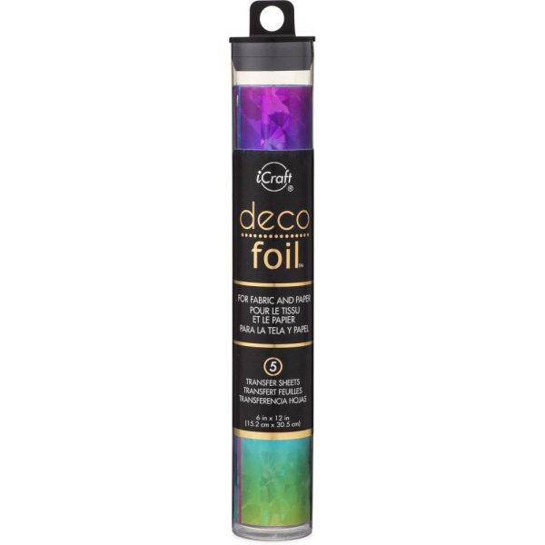 Deco Foil Folie Rainbow Shattered Glass 15cm