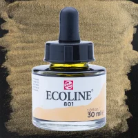 Ecoline flüssige Wasserfarbe 30 ml – Gold 801