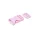 Steckverschluss mit Versteller für 25 mm Band – Rosa