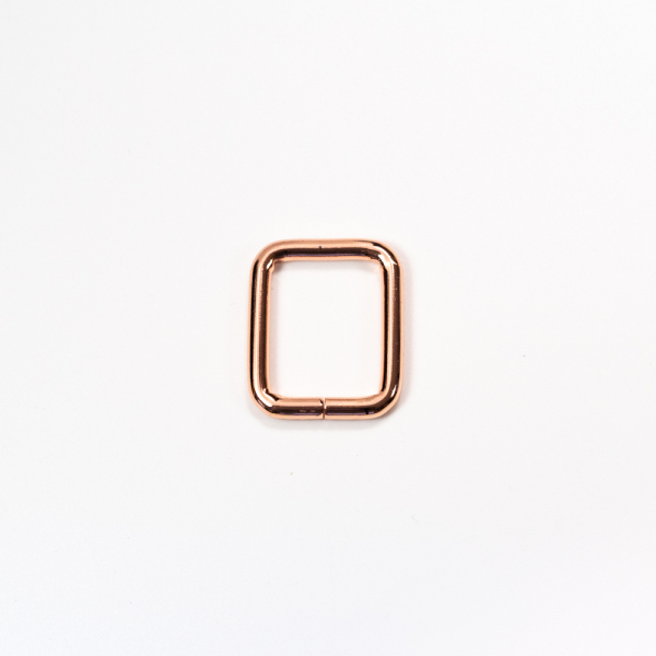 Quadrat-Ring 20 oder 25mm Band - Rosegold