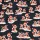 Baumwolle Noel Forest Foxy Friends Black