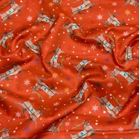 Benartex A Quilters Christmas by Jim Shore Reindeer Red