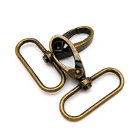 Karabiner 40mm Band - Altmessing