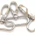 Karabiner oval für 40mm Band - Silber