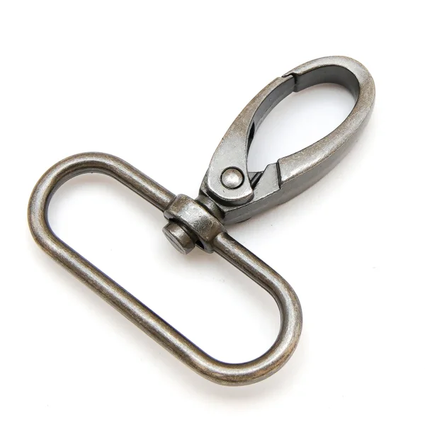 Karabiner für 30 mm Band - Altsilber