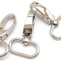 Karabiner für 30mm Band - Silber