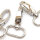 Karabiner für 30mm Band - Silber