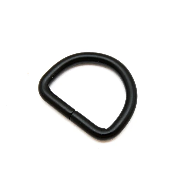 D-Ring für 25mm Band - Schwarz matt