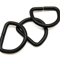 D-Ring für 25mm Band - Schwarz matt